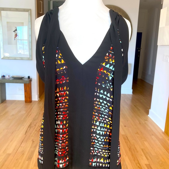 BCBG multicolored, racer back top—small - Picture 1 of 6